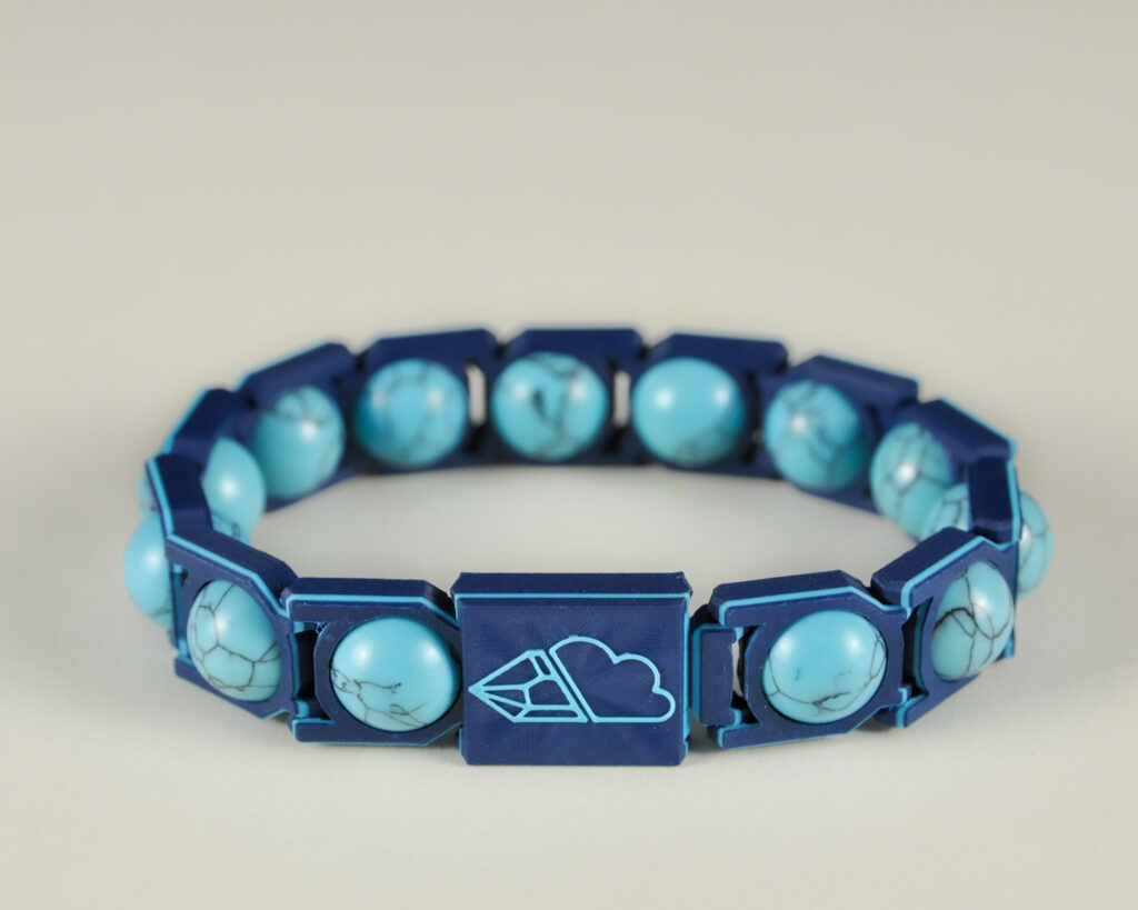 Blue Turquoise Sphere Bracelet · Turquoise & Blue